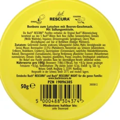 Bach Original Rescura Beeren-Mix 50 g Pastillen