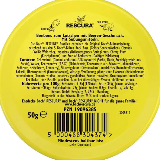 Bach Original Rescura Beeren-Mix 50 g Pastillen
