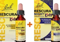 Bach Original Rescura Kids 10 ml Tropfen + Rescura Night Kids alkoholfrei 10 ml Tropfen