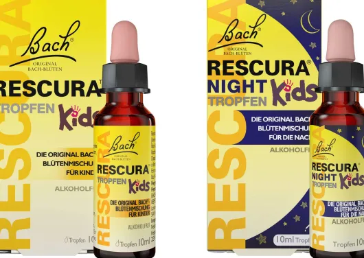 Bach Original Rescura Kids 10 ml Tropfen + Rescura Night Kids alkoholfrei 10 ml Tropfen