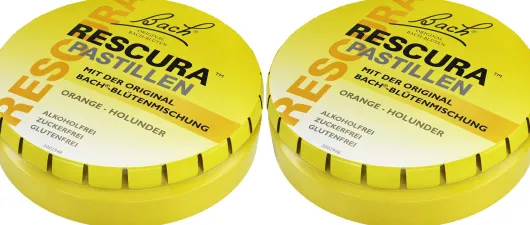 Bach Original Rescura Orange - Holunder 2 x 50 g Pastillen