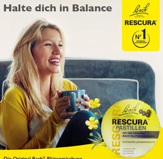 Bach Original Rescura Schwarze Johannisbeere 50 g Pastillen