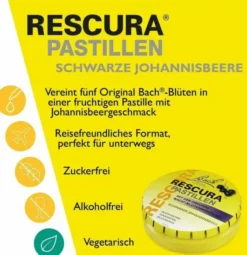 Bach Original Rescura Schwarze Johannisbeere 50 g Pastillen