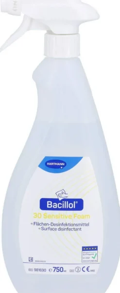 Bacillol 30 Sensitive Foam Flasche Mit Schaumsprühkopf 750 ml