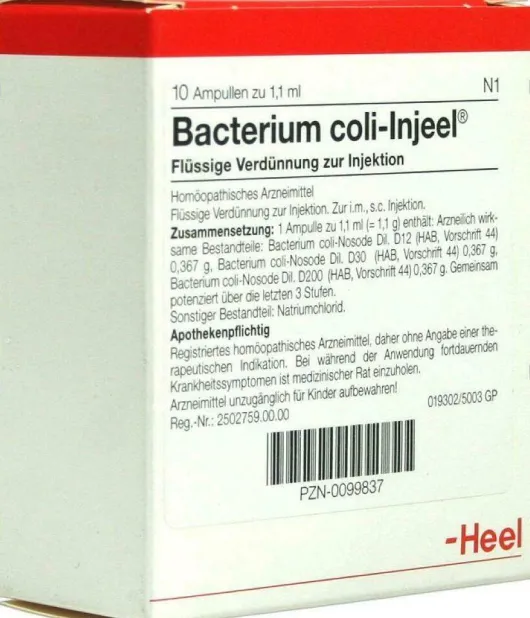 Bacterium Coli Nosoden Injeele 1,1 ml