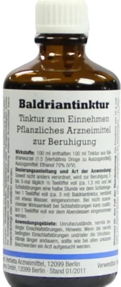 Baldrian Tinktur Herbeta Dab 8 100 ml Tinktur