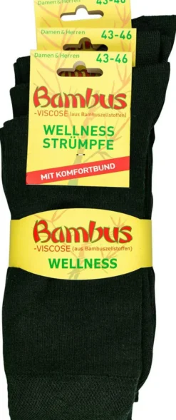 Bambus Wellness-Socken 35-38 Anthrazit 1 Paar