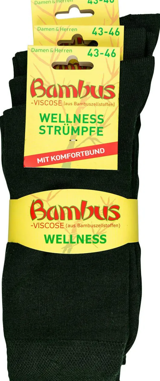 Bambus Wellness-Socken 39-42 Anthrazit 1 Paar