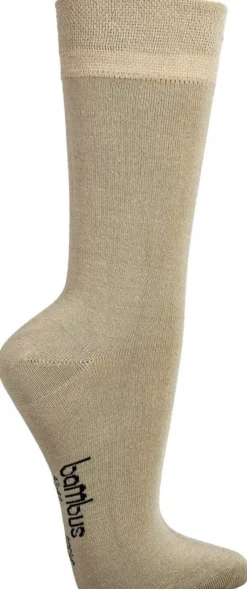Bambus Wellness-Socken 39-42 Beige 1 Paar