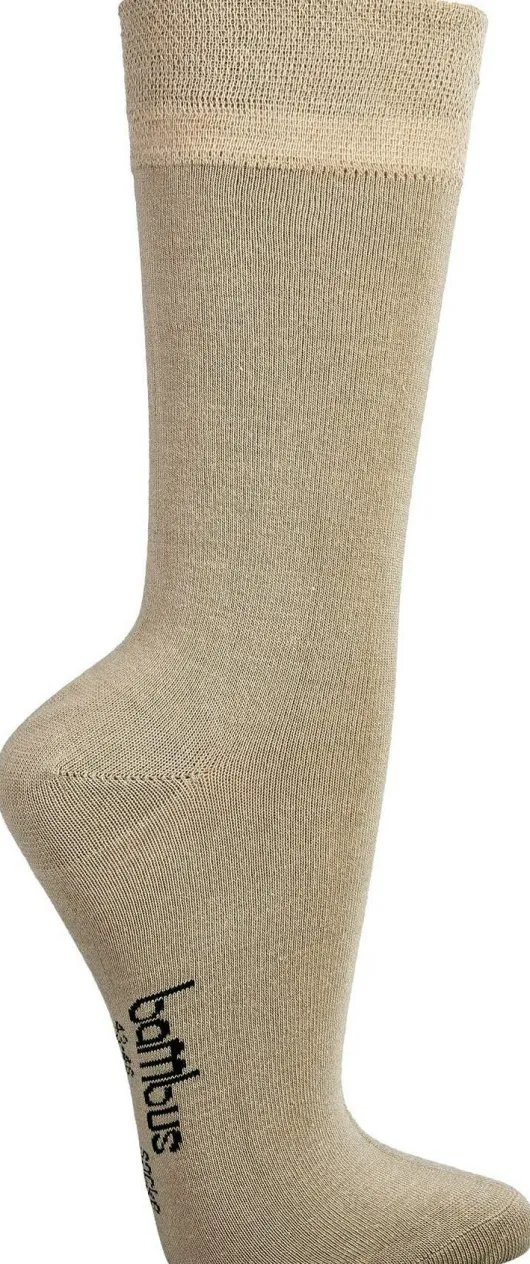 Bambus Wellness-Socken 39-42 Beige 1 Paar