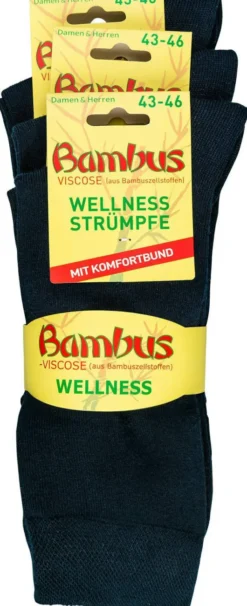 Bambus Wellness-Socken 35-38 Jeansblau 1 Paar