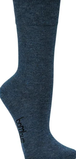 Bambus Wellness-Socken 43-46 Jeansblau 3 Paar + gratis Latschenkiefer Einreibung 250 ml