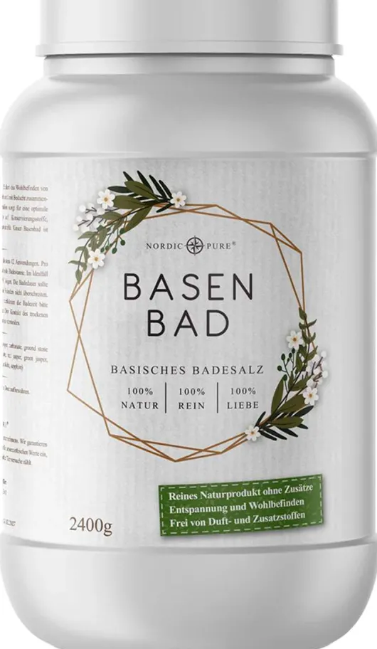 Basenbad basisches Badesalz 2400 g