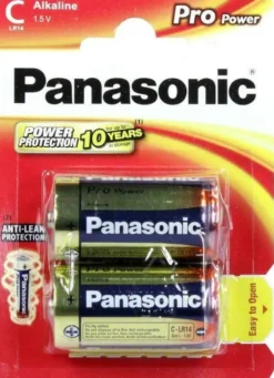 Batterien Baby Lr 14 1,5v Panasonic Alkaline Pro Power 2 Batterien