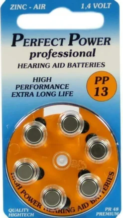 Batterien Für Hörgeräte Power Pp 13 6 Stück