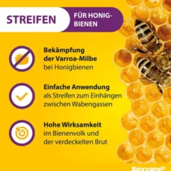 Bayvarol 3,6 mg Streifen für Honigbienen 3 x 5 x 4 Strips
