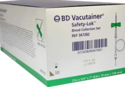Bd Vacutainer Safety Lok 21 G 18 cm Blutentnahme Set 50 Kanüle