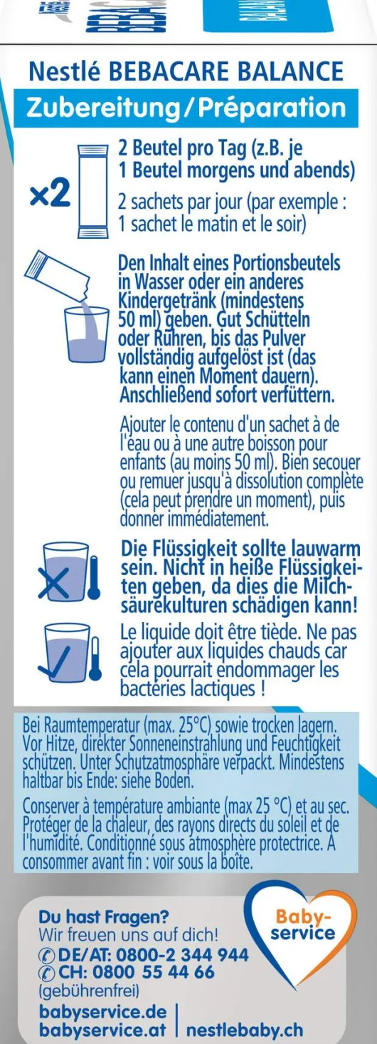 Bebacare Balance 14 Portionsbeutel