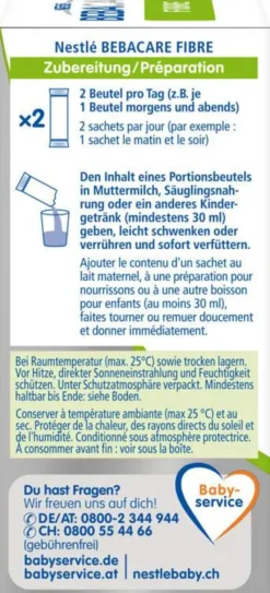 Bebacare Fibre Ballaststoffe 20 Portionsbeutel