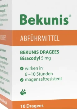 Bekunis Dragees Bisacodyl 5 mg 10 Magensaftresistente Tabl.