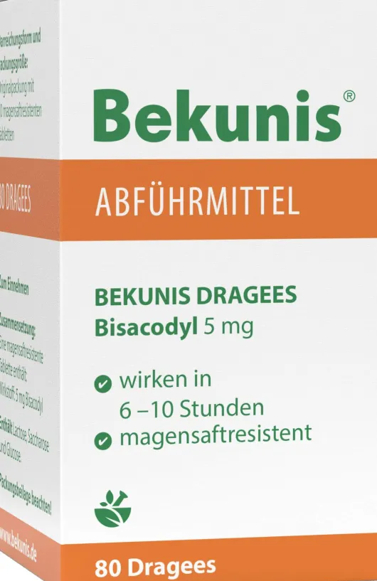 Bekunis Dragees Bisacodyl 5 mg 80 Magensaftresistente Tabl.