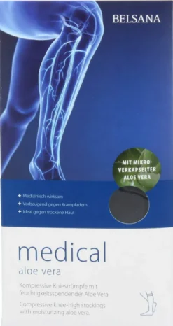 Belsana Med Aloe Ad Gr.M Gr. 39 - 41 Schwarz 2 Stück