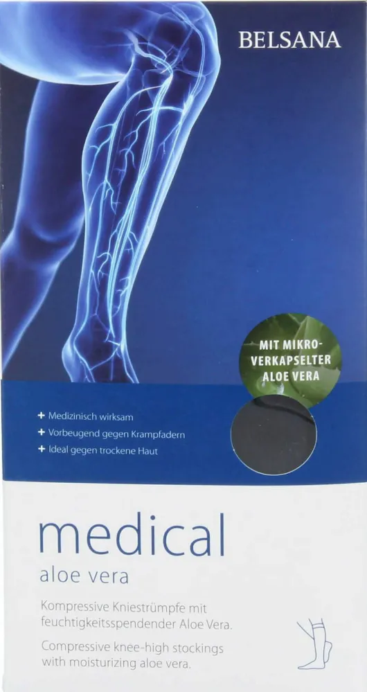 Belsana Med Aloe Ad Gr.M Gr. 39 - 41 Schwarz 2 Stück