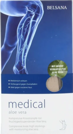 Belsana Med Aloe Ad Gr.S Gr. 36 - 38 Beige 2 Stück
