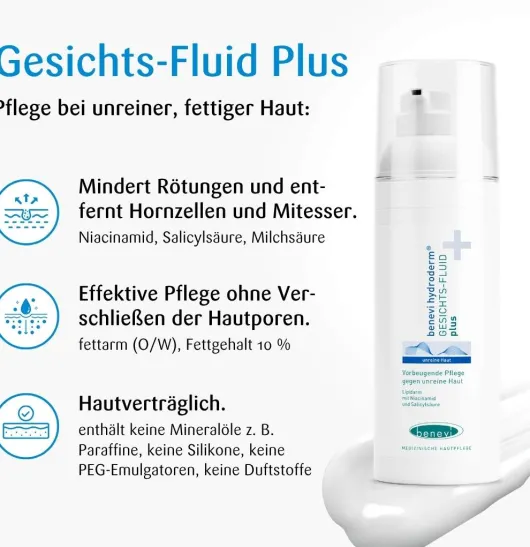 Benevi Hydroderm Gesichtsfluid Plus 50 ml Lotion