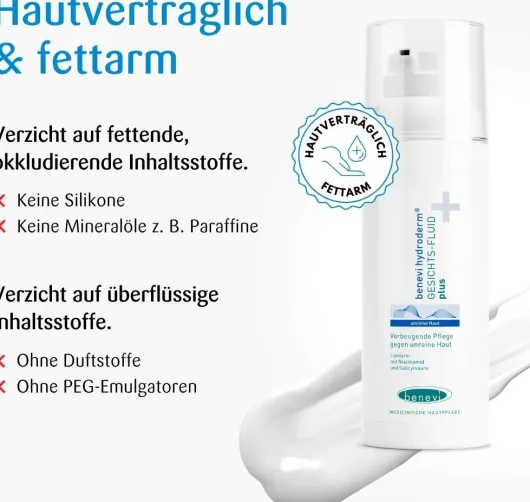 Benevi Hydroderm Gesichtsfluid Plus 50 ml Lotion