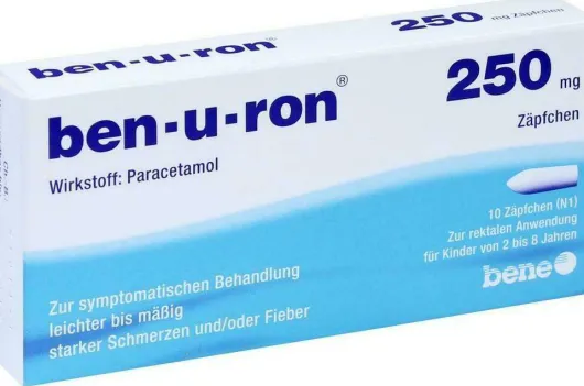 Ben-u-ron 250 mg 10 Kinderzäpfchen