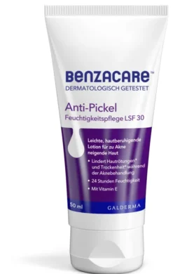 Benzacare Anti-Pickel Feuchtigkeitspflege LSF 30 50 ml