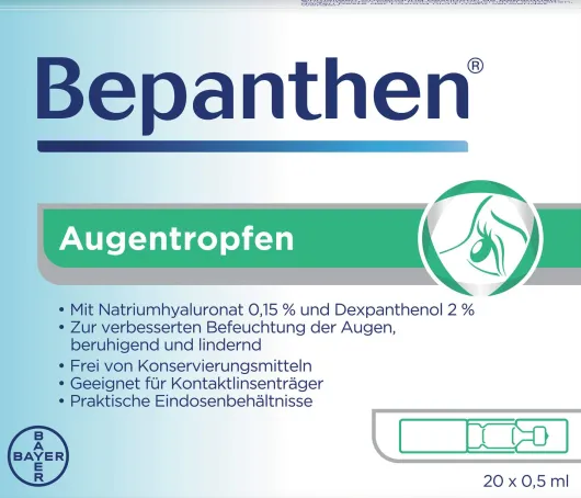 Bepanthen 20 x 0.5 ml Augentropfen