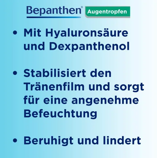 Bepanthen 20 x 0,5 ml Augentropfen + Bepanthen Augen & Nasensalbe 10 g