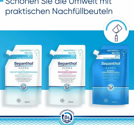 Bepanthol DERMA Feuchtigkeitsspendende Körperlotion 400 ml Pumpspender