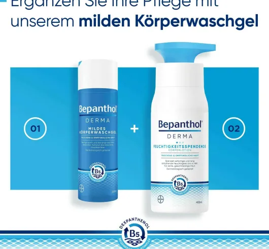 Bepanthol DERMA Feuchtigkeitsspendende Körperlotion 200 ml Tube