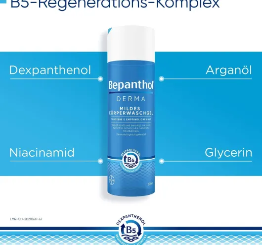 Bepanthol DERMA Mildes Körperwaschgel 400 ml Nachfüllbeutel