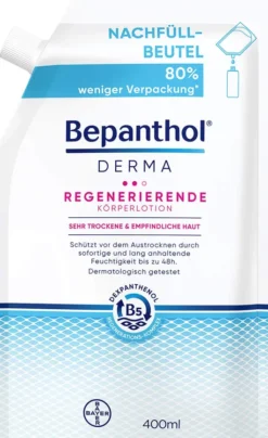 Bepanthol DERMA Regenerierende Körperlotion 400 ml Nachfüllbeutel