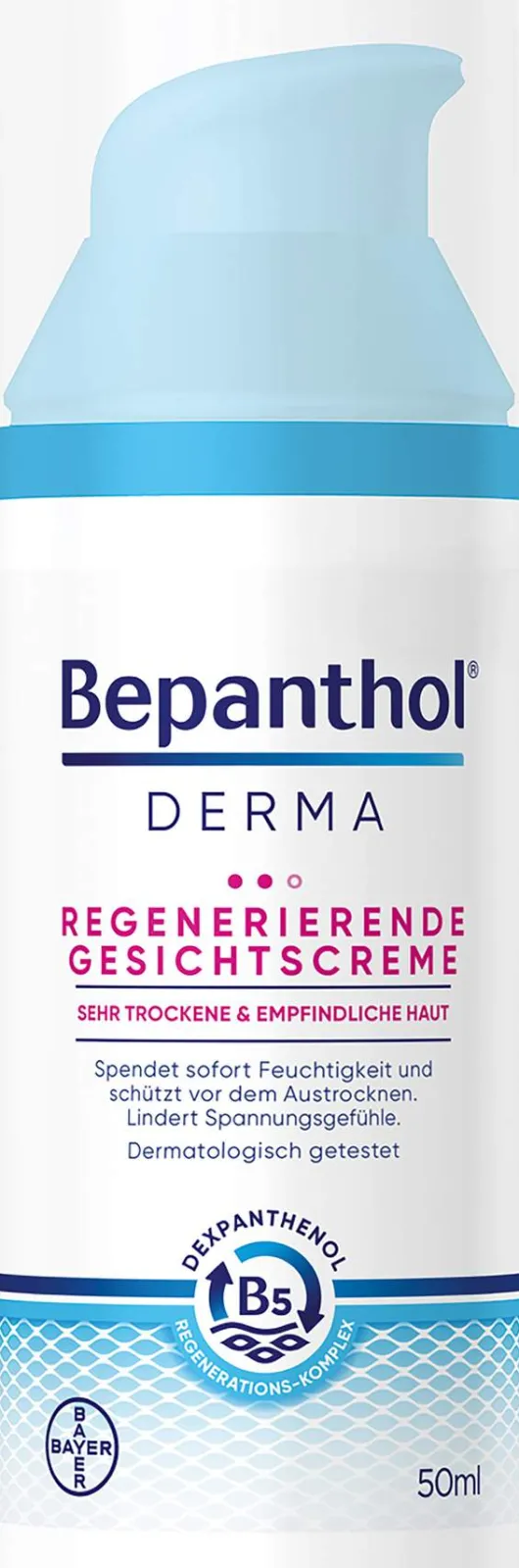 Bepanthol DERMA Regenerierende Gesichtscreme 50 ml Pumpflasche