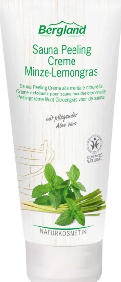 Bergland Sauna Peeling Creme Minze Lemongras 100 ml