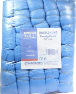 Überschuhe Einmal Kunststoff Blau 100 Stück