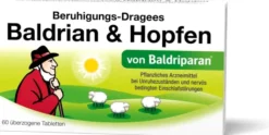 Beruhigungs Dragees Baldrian & Hopfen 60 überzogene Tabletten