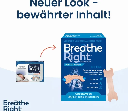 Besser Atmen Breathe Right 30 Nasenpflaster normal beige