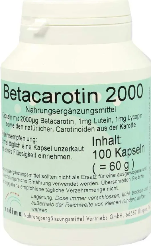Betacarotin 2000 100 Kapseln