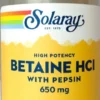 Betain Hcl 650 mg + Pepsin 250 Kapseln