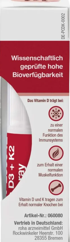 Betteryou Vitamin D3 + K2 Direkt-Spray 12 ml