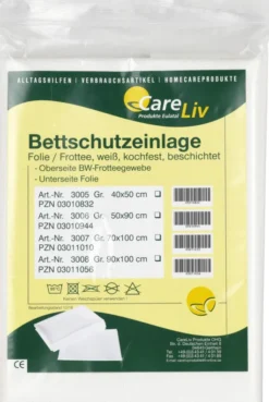 Bettschutzeinlage Folie Frottee 90x100cm