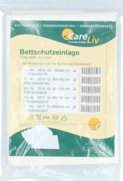 Bettschutzeinlage Folie Weiß 90x200cm