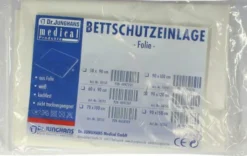Bettschutzeinlage 120x90cm Folie Weiß