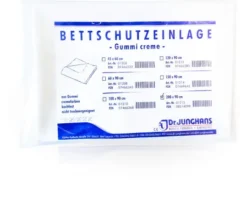 Bettschutzeinlage 200x90cm Gummi Creme